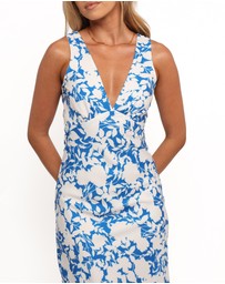Petal & Pup - Caia Maxi Dress - Blue Floral