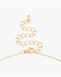 Lovisa - Waterproof Gold Plated Stainless Steel Cubic Zirconia Mini Butterfly Necklace