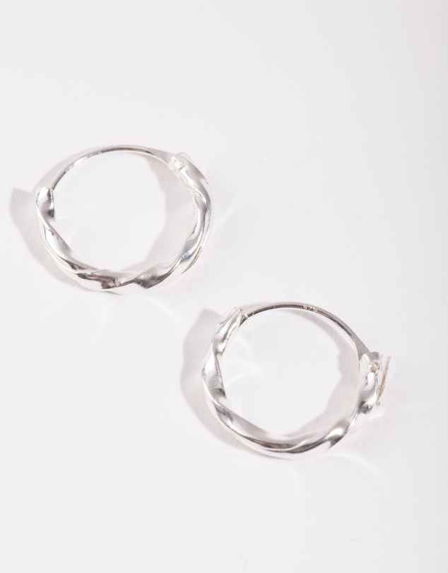 Lovisa - Sterling Silver Twist Hoop Earrings
