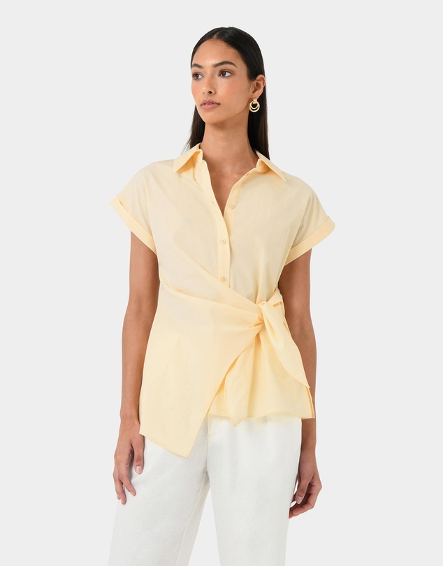 Forcast - Zalia Tie Button Shirt
