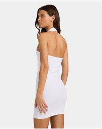 Roxy - Womens Base Rib Halter Mini Dress