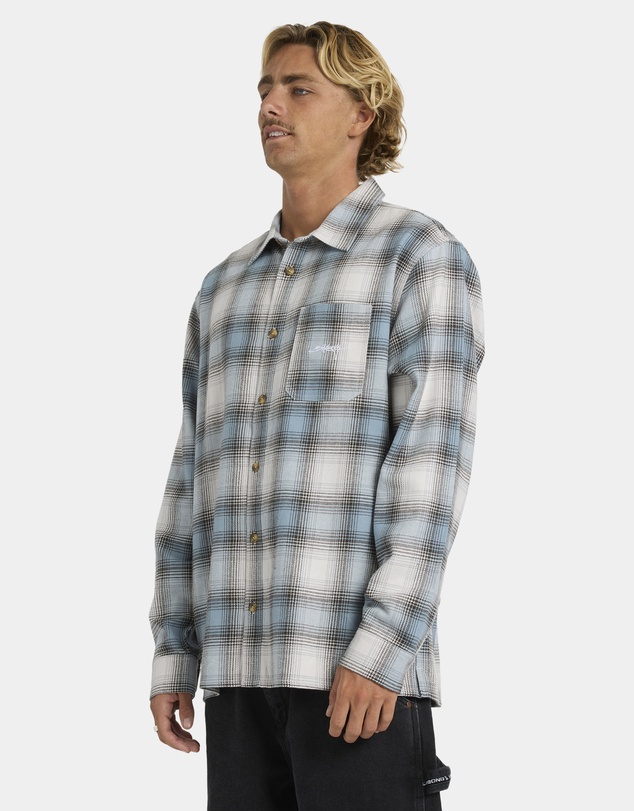 Billabong - Mens Script Long Sleeve Flannel Shirt