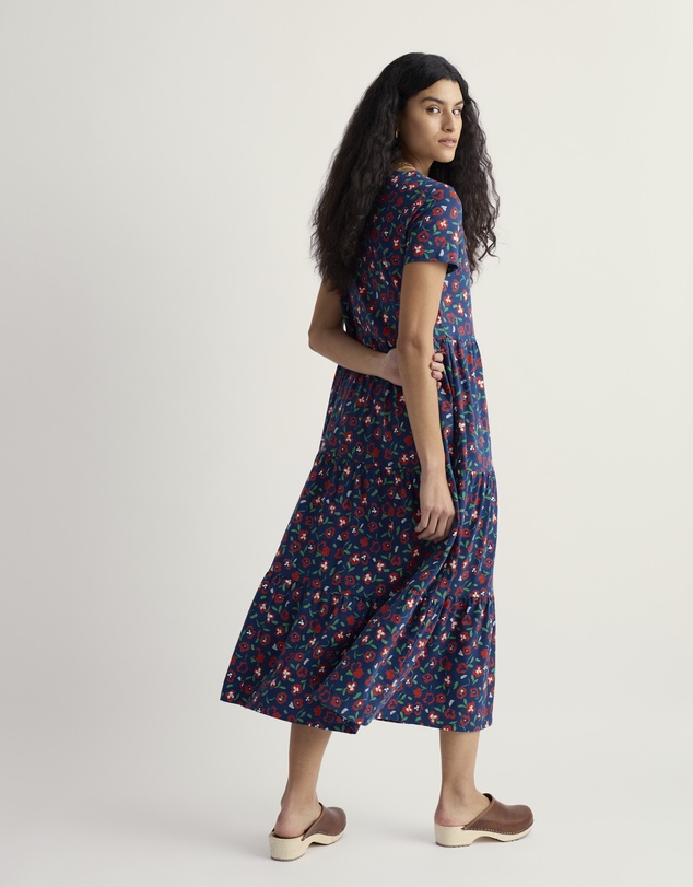 Seasalt - Seasalt Cornwall Red S/S Line Strokes Dress