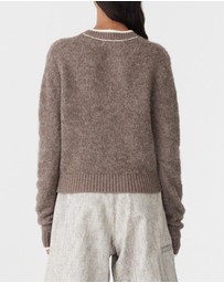 Bassike - Wool Alpaca Contrast Knit Jumper