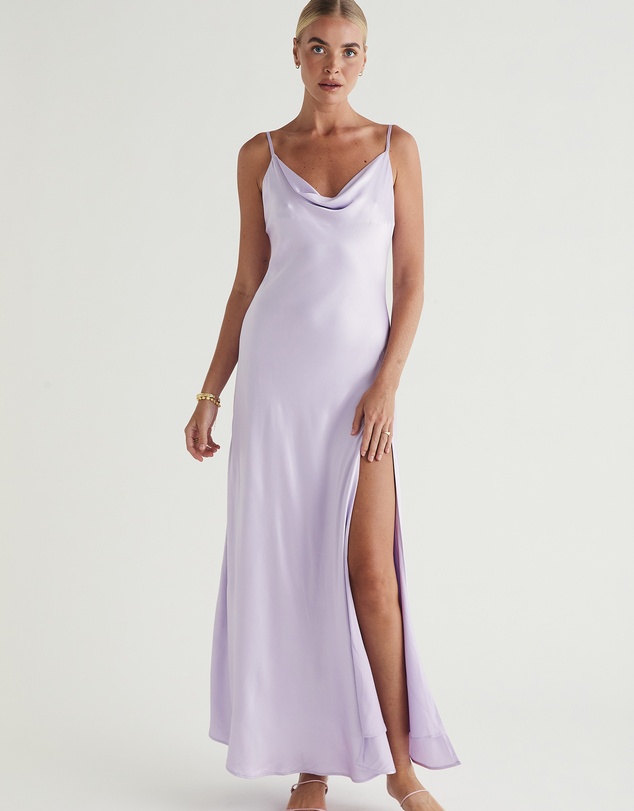 MOS The Label - Calista Cowl Neck Midi Dress