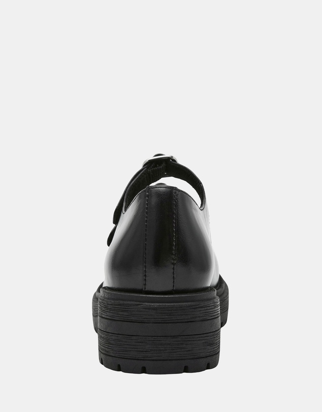 Steve Madden - Alba Black Leather Mary Janes