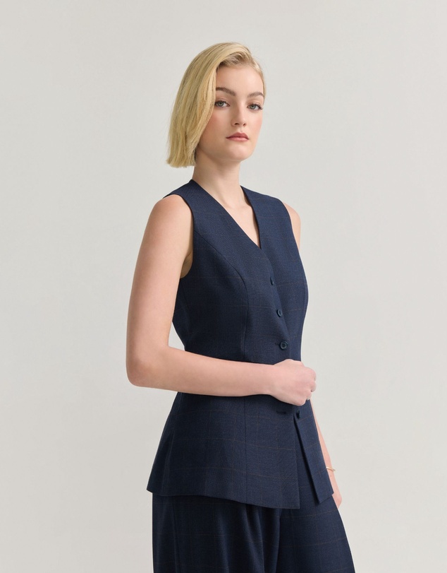 Oxford - Alice Checked Waistcoat