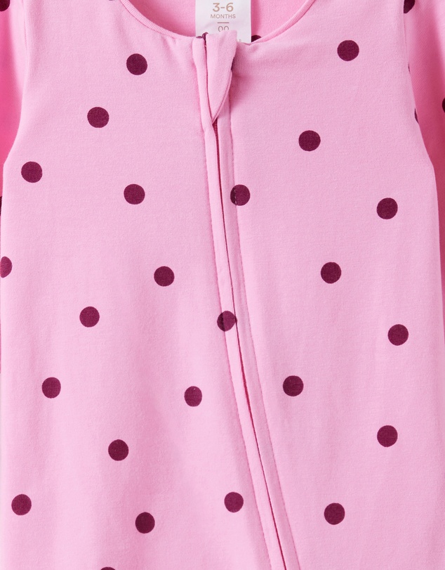 Cotton On Kids - Growie Long Sleeve Zip Romper