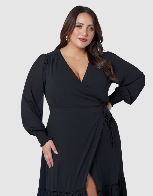 Pink Dusk by Curve Project - Hanky Panky Wrap Dress