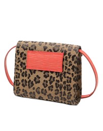 Pre-Loved by Azura Reborn - Pre-Loved Mini Leopard Print Canvas Flap Crossbody