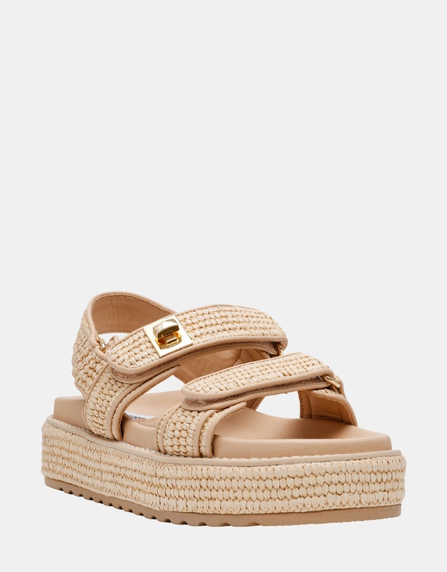 Steve Madden - Bigmona Natural Raffia Sandals