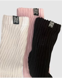 High Heel Jungle - Scrunch Grip Sock - 3 Pack