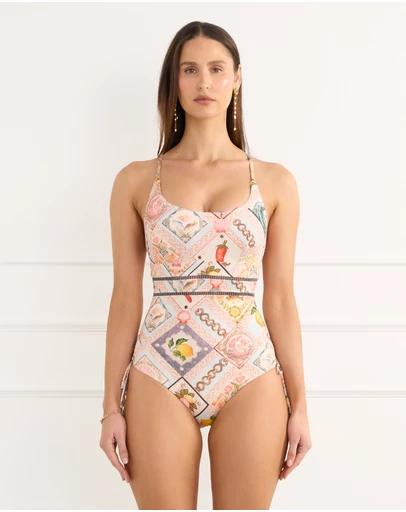 Aqua Blu Australia - Azulejos Zinnia DD/E Cup One Piece