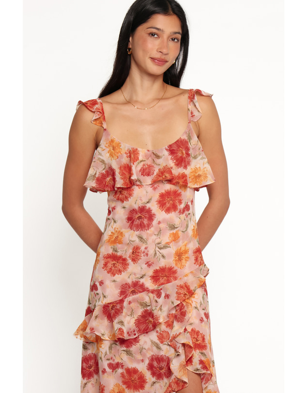Petal & Pup - Keyla Maxi Dress - Red Floral