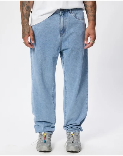 S Double - Embroidered Five Pocket Standard Jeans