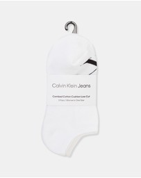 Calvin Klein - 3-Pack Monogram Cushion Low Cut Socks