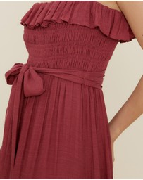 The Fated - Luca Flutter Sleeve Maxi Dress