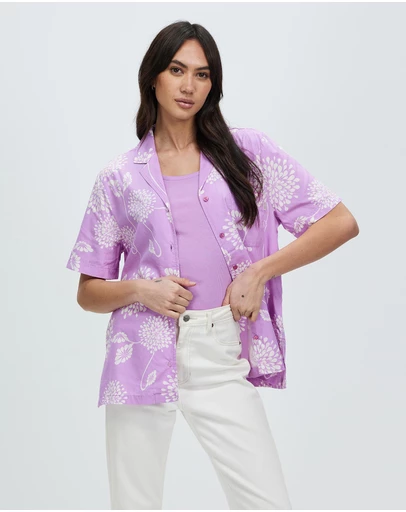 Brixton - Bunker Garden Floral Boyfriend SS Shirt