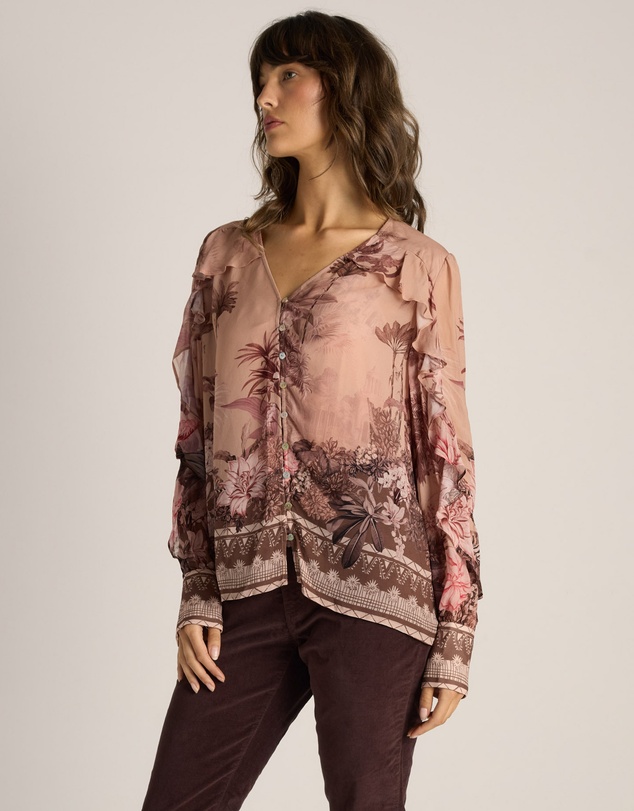 Fate + Becker - Odette Ruffle Blouse