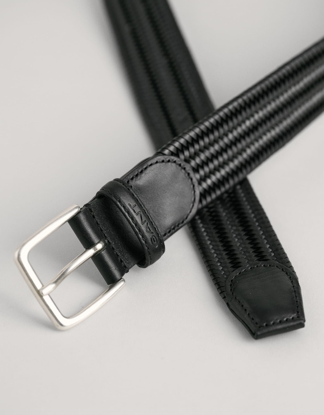 Gant - Leather Elastic Braided Belt
