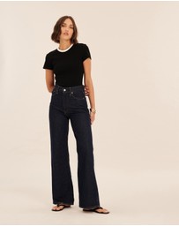 AERE - Ivy Contrast Bind T-Shirt