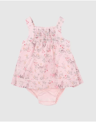 Bebe by Minihaha - Willa Print Overlay Dress - Babies