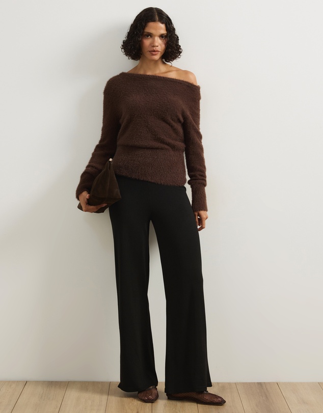 Atmos&Here - Wendy Wide Leg Knitted Pants