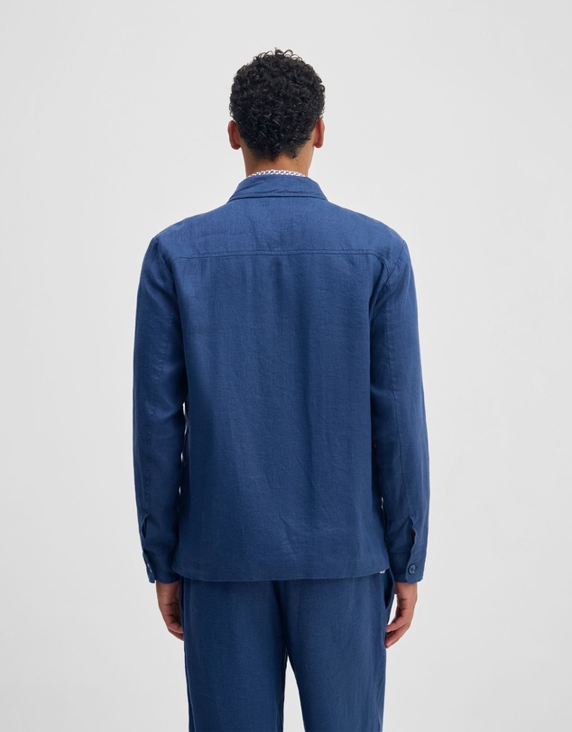 Oxford - Adem Linen Zip Bomber