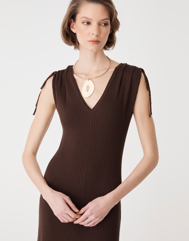 Forcast - Briony Lyocell Rib Knit Dress