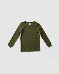 WITH LOVE FOR KIDS - Basics Thick Ribbed Long Sleeve Top - Kids
