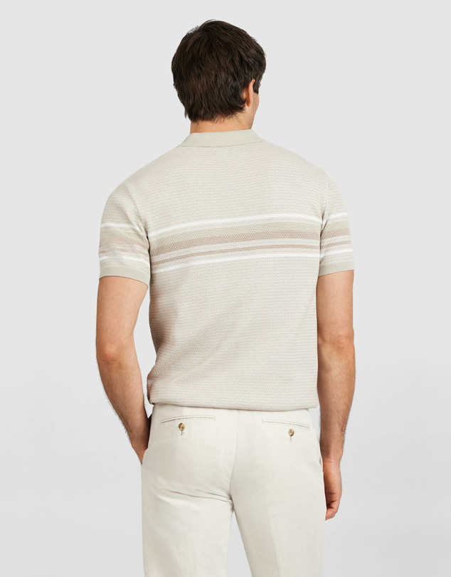 Tarocash - Jorvik Stripe Knit Polo