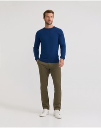 Oxford - Crew Neck Pure Wool Pullover