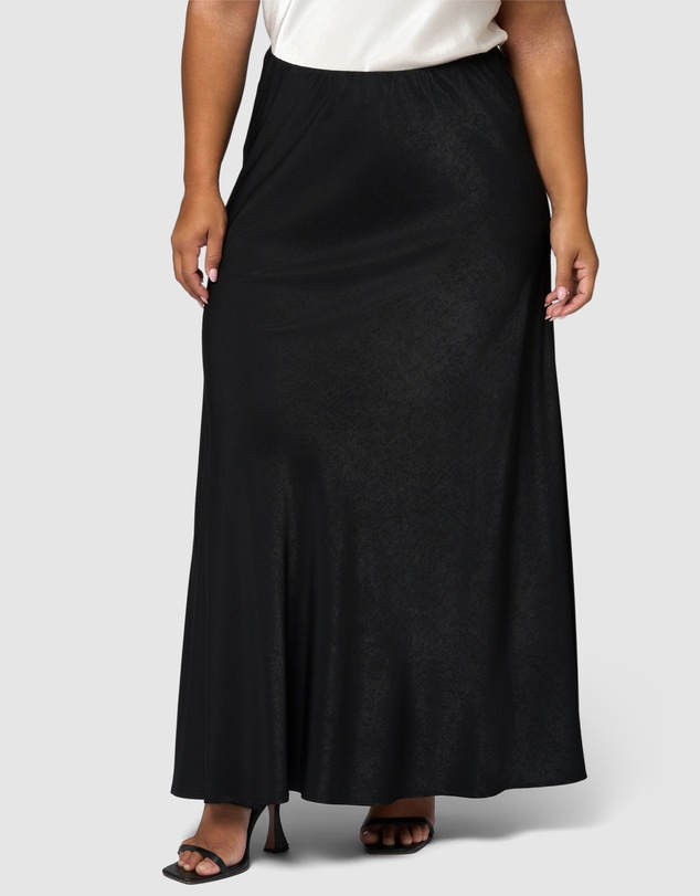 Something 4 Olivia - Luxe Satin Maxi Skirt