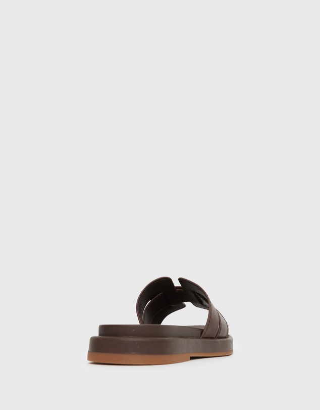 Betts - Wider Fit Bella Leather Flat Slides