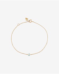 Michael Hill - Bracelet with Aquamarine in 10kt Yellow Gold