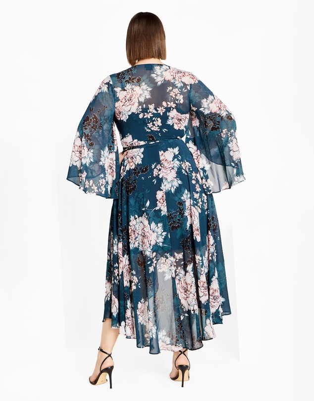 City Chic - Jade Blossom Maxi Dress