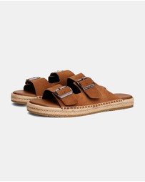 Tommy Hilfiger - Flex Jutte Hilfiger Suede Sandals - Men's
