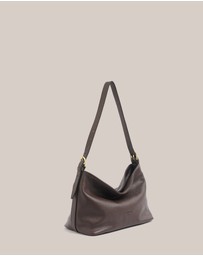 VESTIRSI - Eden Dark Chocolate Leather Shoulder Bag