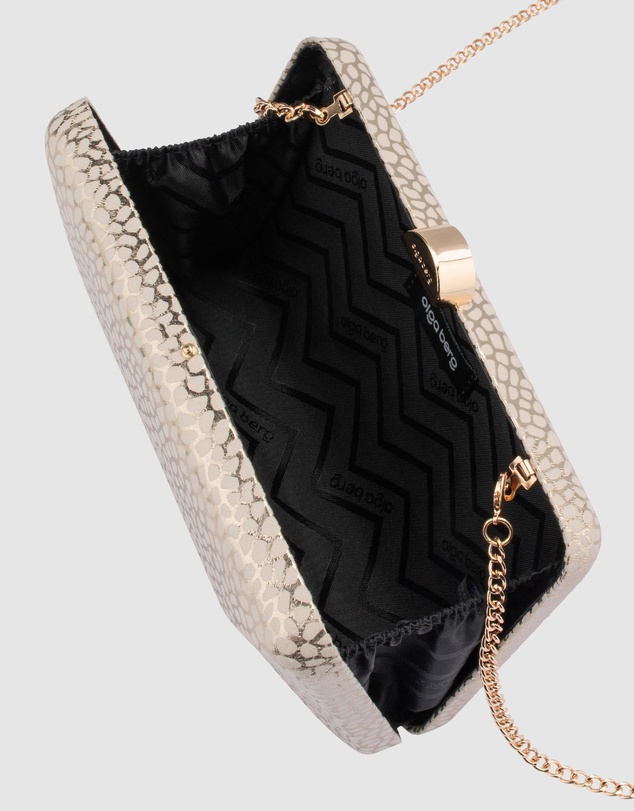 Olga Berg - Frankie Embossed Clutch