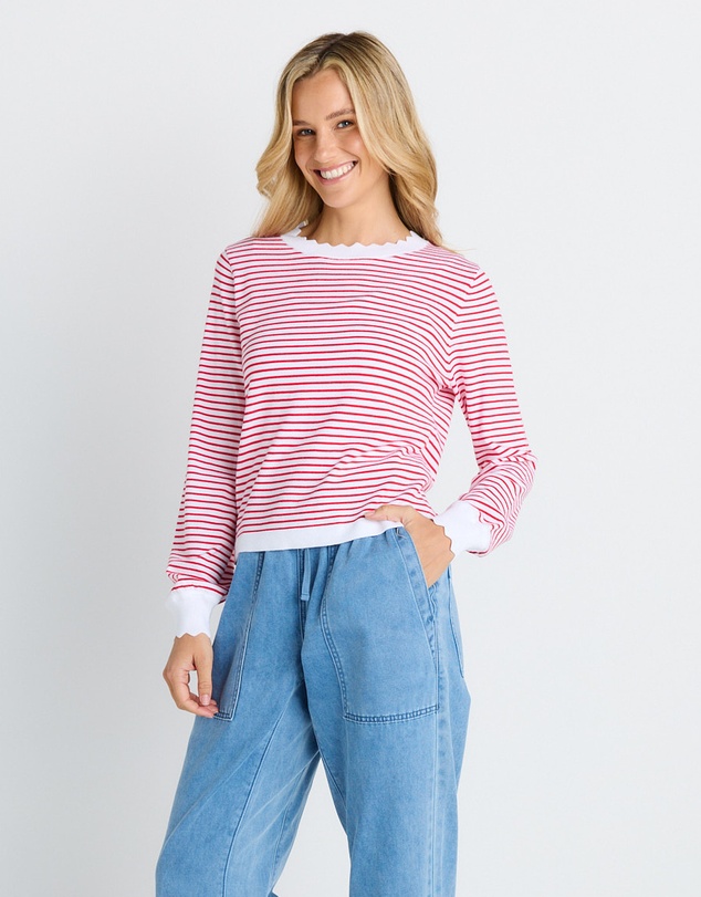Betty Basics - Scallop Knit Sweater