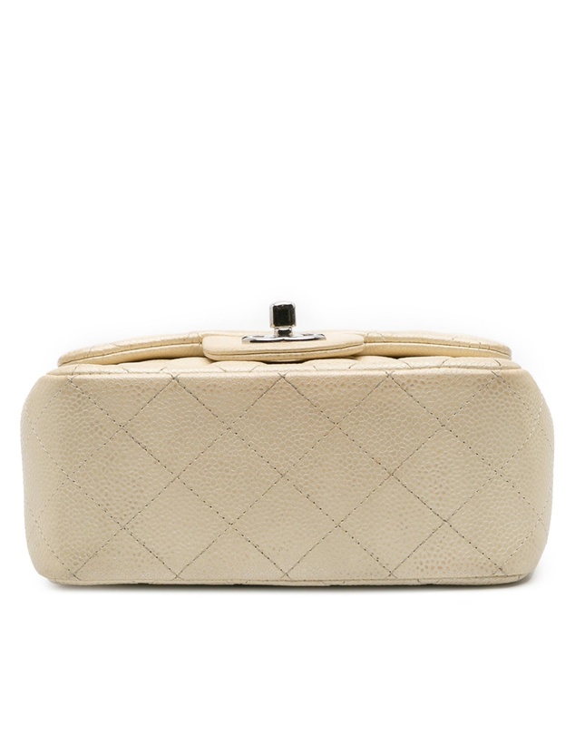 Pre-Loved by Azura Reborn - Pre-Loved Mini Square Classic Caviar Single Flap