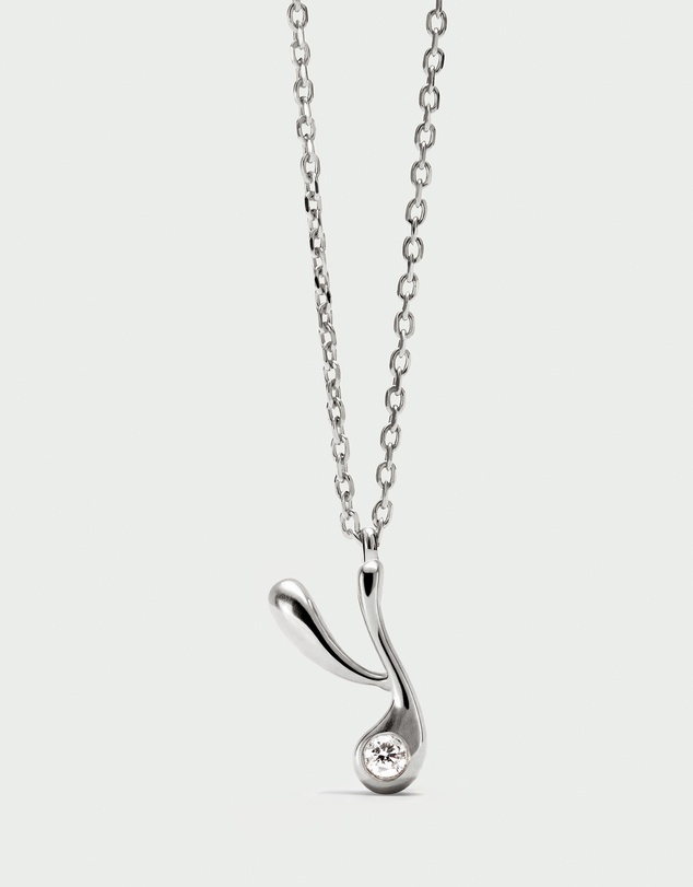 PDPAOLA - Initial 2026 Y Silver Pendant Necklace