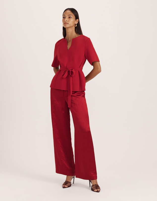 SABA - Ivana Wide Leg Crinkle Pant