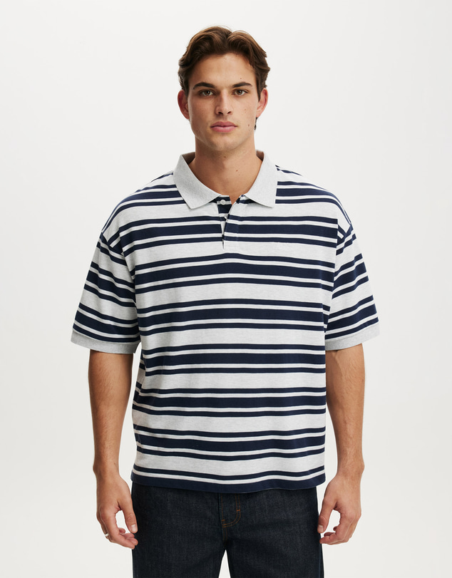 Cotton On - Box Fit Short Sleeve Polo