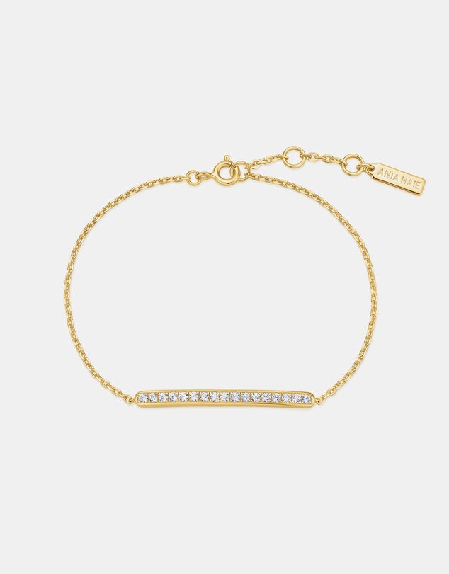 Ania Haie - Gold Pave Bar Bracelet