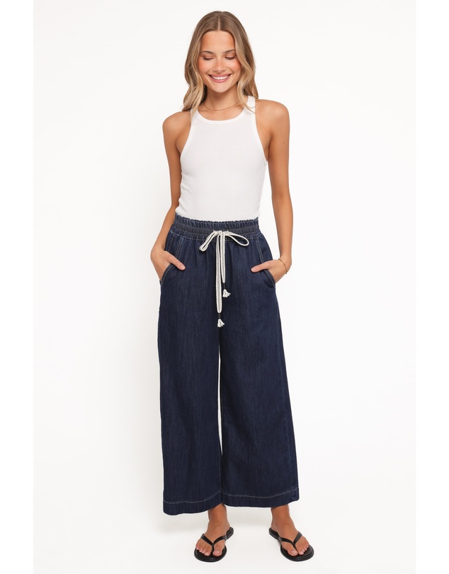 Petal & Pup - Jenni Wide Leg Pant - Indigo Wash