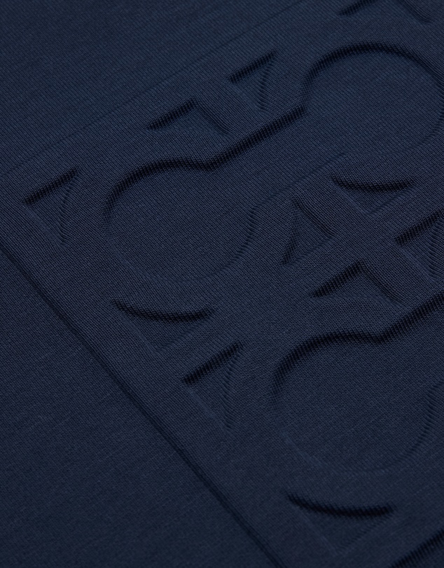 Calibre - Embossed Logo Short Sleeve Sweat Top Mid Blue
