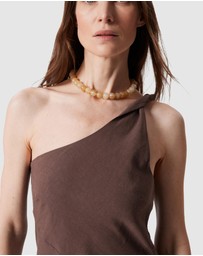 & Other Stories - One-Shoulder Midi Dress