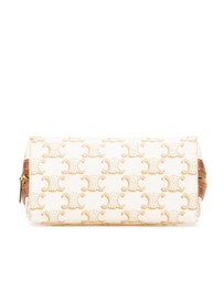 Pre-Loved by Azura Reborn - Pre-Loved Triomphe Coated Canvas Clutch On Chain