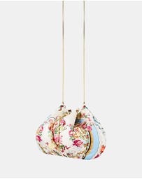 Camilla - Drawstring Pouch Bag With Chain Strap